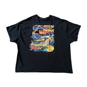 Vintage Tee Bass Pro Shops Reelin In the Win Dale Earnhardt 2XL Black T-Shirt